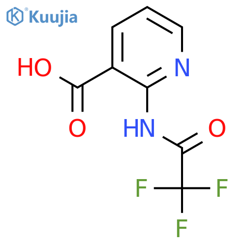 2-(trifluoroacetamido)pyridine-3-carboxylic acid structure