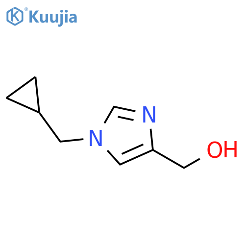 (1-(cyclopropylmethyl)-1H-imidazol-4-yl)methanol structure
