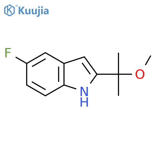 5-fluoro-2-(2-methoxypropan-2-yl)-1H-indole structure