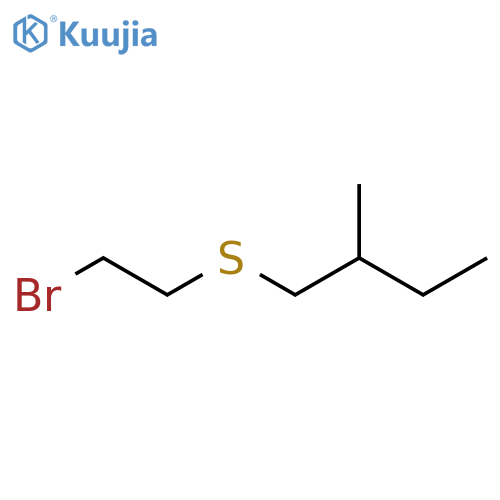 Butane, 1-[(2-bromoethyl)thio]-2-methyl- structure