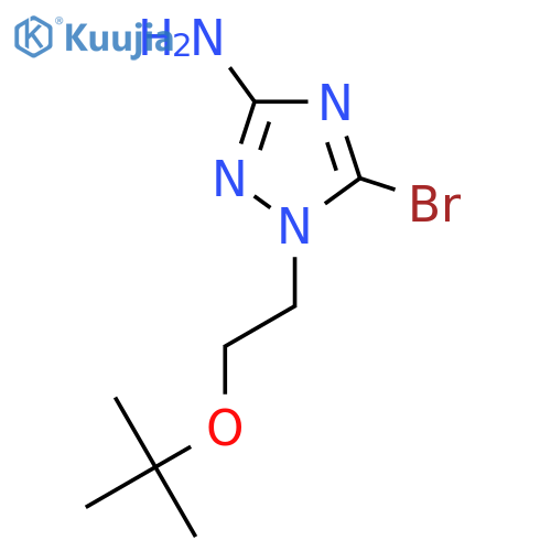 5-bromo-1-2-(tert-butoxy)ethyl-1H-1,2,4-triazol-3-amine structure
