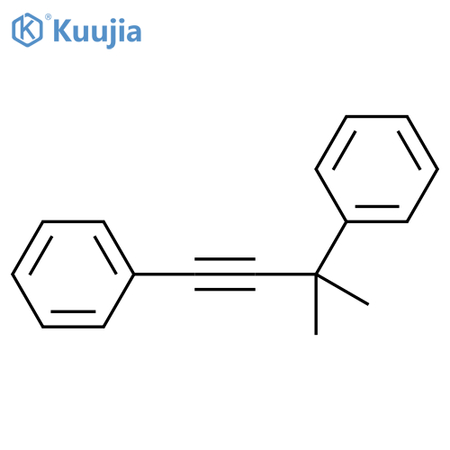 Benzene, 1,1'-(3,3-dimethyl-1-propyne-1,3-diyl)bis- structure