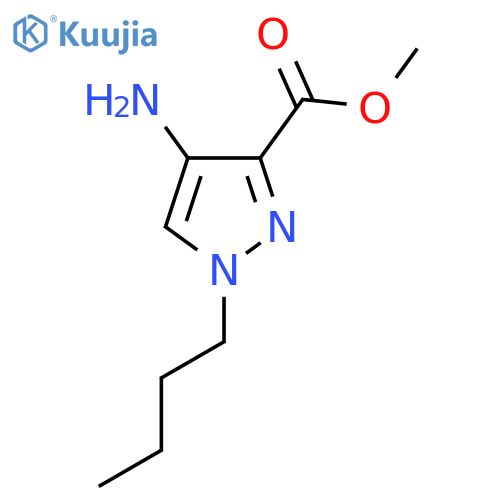 methyl 4-amino-1-butyl-1H-pyrazole-3-carboxylate structure