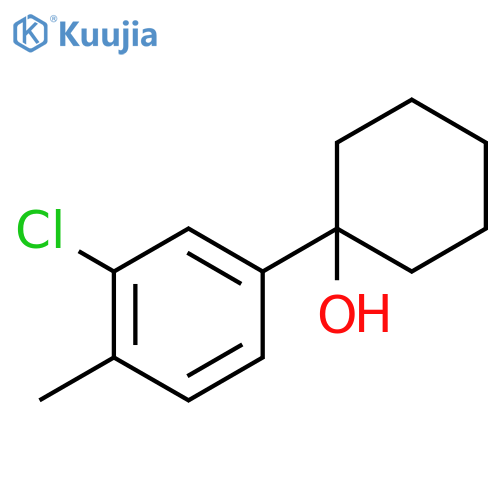 1-(3-chloro-4-methylphenyl)cyclohexanol structure