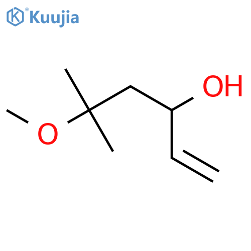 5-methoxy-5-methylhex-1-en-3-ol structure
