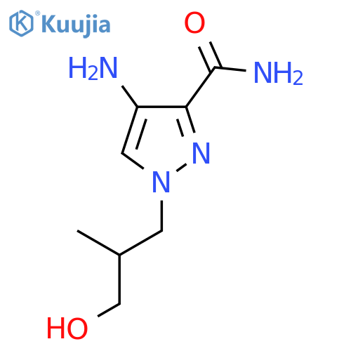 4-amino-1-(3-hydroxy-2-methylpropyl)-1H-pyrazole-3-carboxamide structure