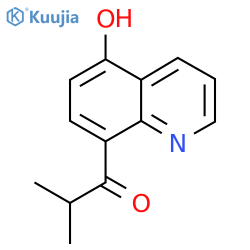 1-(5-hydroxyquinolin-8-yl)-2-methylpropan-1-one structure