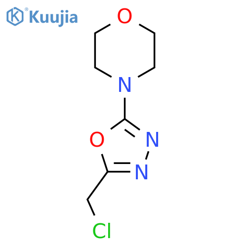 4-[5-(Chloromethyl)-1,3,4-oxadiazol-2-yl]morpholine structure
