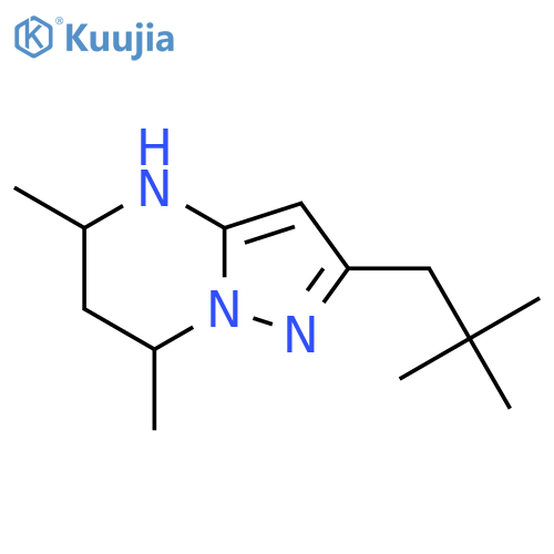 2-(2,2-dimethylpropyl)-5,7-dimethyl-4H,5H,6H,7H-pyrazolo1,5-apyrimidine structure