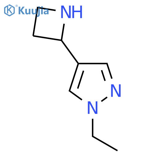 4-(azetidin-2-yl)-1-ethyl-1H-pyrazole structure