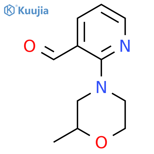 2-(2-Methylmorpholin-4-yl)pyridine-3-carbaldehyde structure