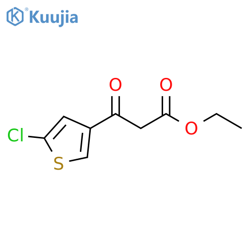 ethyl 3-(5-chlorothiophen-3-yl)-3-oxopropanoate structure
