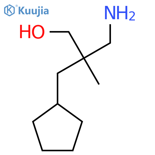 3-Amino-2-(cyclopentylmethyl)-2-methylpropan-1-ol structure