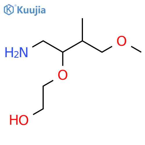 2-(1-amino-4-methoxy-3-methylbutan-2-yl)oxyethan-1-ol structure