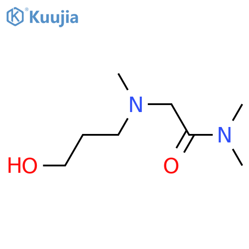 2-[(3-hydroxypropyl)(methyl)amino]-N,N-dimethylacetamide structure