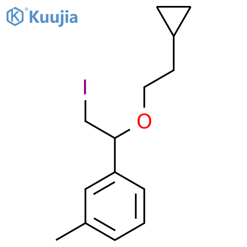 1-1-(2-cyclopropylethoxy)-2-iodoethyl-3-methylbenzene structure