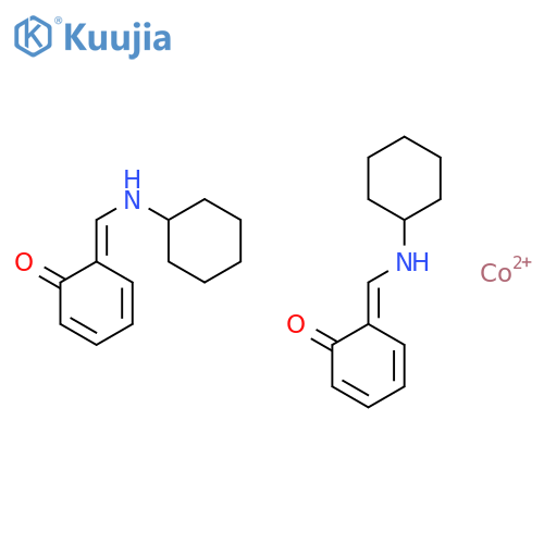 Cobalt,bis[2-[(cyclohexylimino)methyl]phenolato-N,O]- (9CI) structure