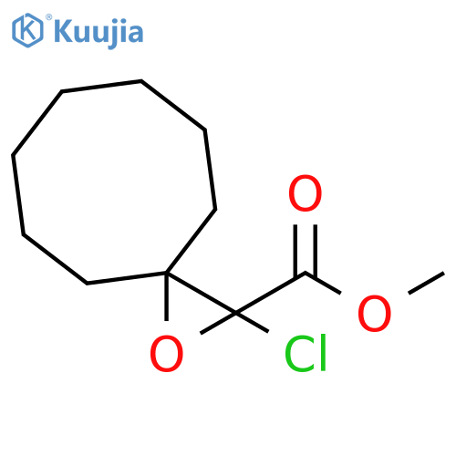 1-Oxaspiro[2.7]decane-2-carboxylic acid, 2-chloro-, methyl ester structure