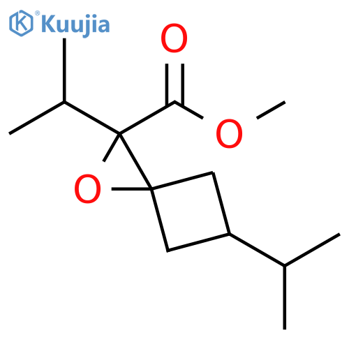 1-Oxaspiro[2.3]hexane-2-carboxylic acid, 2,5-bis(1-methylethyl)-, methyl ester structure