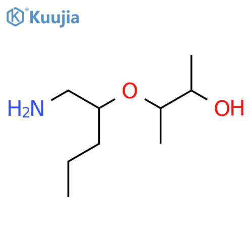 3-(1-aminopentan-2-yl)oxybutan-2-ol structure