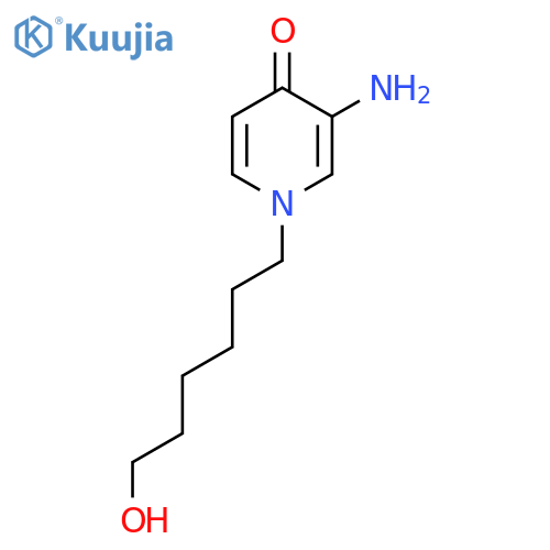 3-amino-1-(6-hydroxyhexyl)-1,4-dihydropyridin-4-one structure