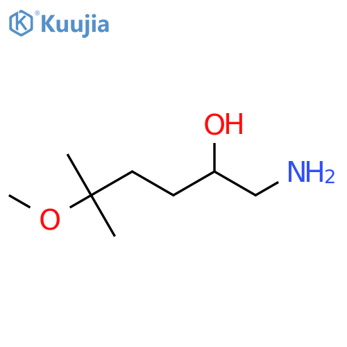 1-amino-5-methoxy-5-methylhexan-2-ol structure