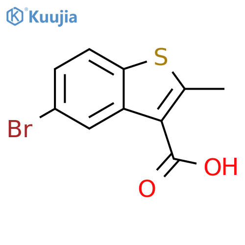 5-bromo-2-methyl-1-benzothiophene-3-carboxylic acid structure