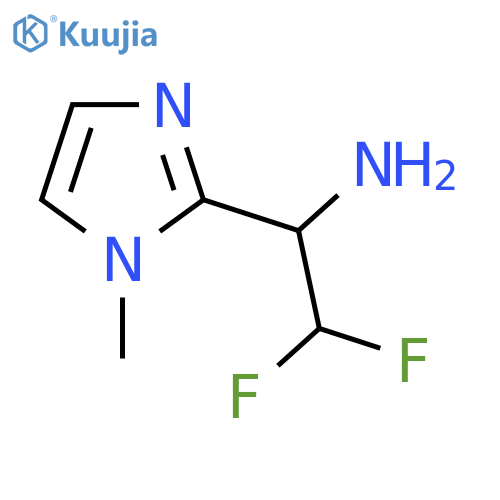 2,2-difluoro-1-(1-methyl-1H-imidazol-2-yl)ethan-1-amine structure