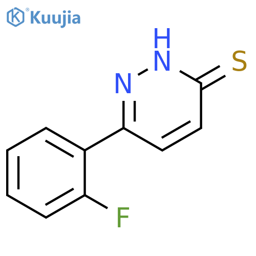 6-(2-fluorophenyl)pyridazine-3-thiol structure