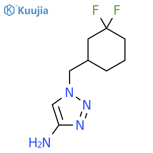1-(3,3-difluorocyclohexyl)methyl-1H-1,2,3-triazol-4-amine structure