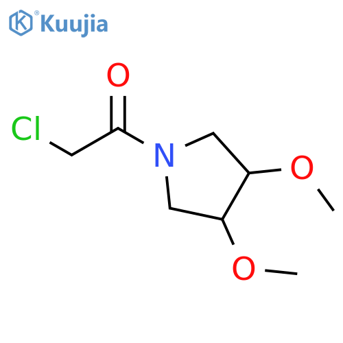 2-chloro-1-(3,4-dimethoxypyrrolidin-1-yl)ethan-1-one structure