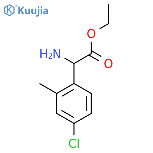 Ethyl 2-amino-2-(4-chloro-2-methylphenyl)acetate structure