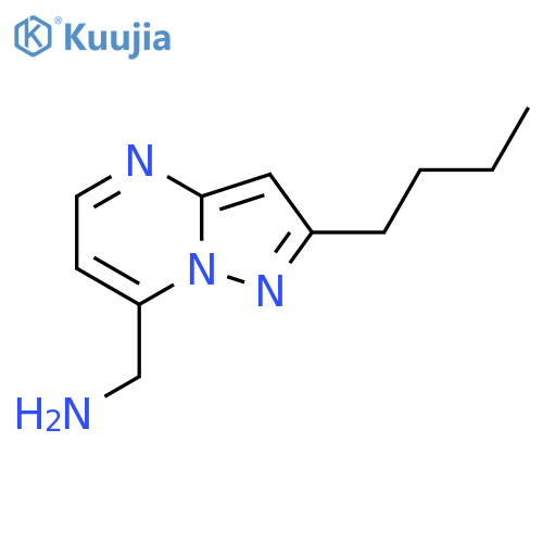 {2-butylpyrazolo1,5-apyrimidin-7-yl}methanamine structure