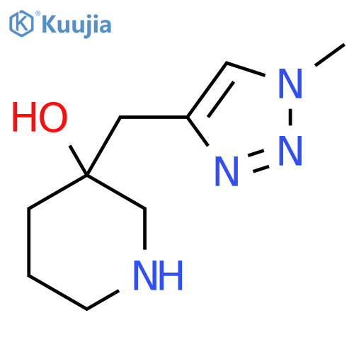 3-(1-methyl-1H-1,2,3-triazol-4-yl)methylpiperidin-3-ol structure