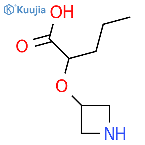 2-(Azetidin-3-yloxy)pentanoic acid structure