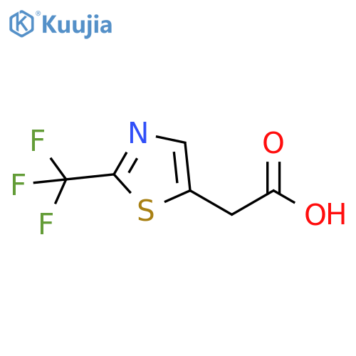 2-[2-(trifluoromethyl)-1,3-thiazol-5-yl]acetic acid structure