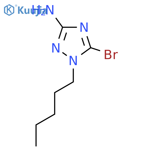 5-bromo-1-pentyl-1H-1,2,4-triazol-3-amine structure