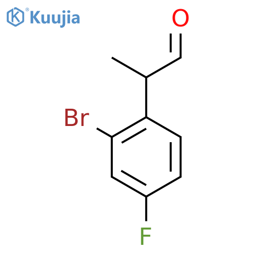 2-(2-bromo-4-fluorophenyl)propanal structure