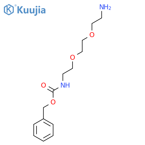 Carbamic acid, [2-[2-(2-aminoethoxy)ethoxy]ethyl]-, phenylmethyl ester structure