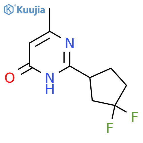 2-(3,3-Difluorocyclopentyl)-6-methyl-3,4-dihydropyrimidin-4-one structure