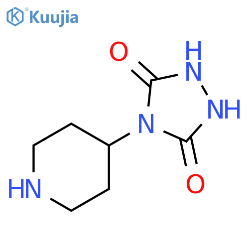 4-(Piperidin-4-yl)-1,2,4-triazolidine-3,5-dione structure