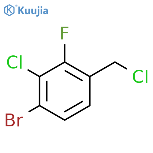 1-Bromo-2-chloro-4-(chloromethyl)-3-fluorobenzene structure