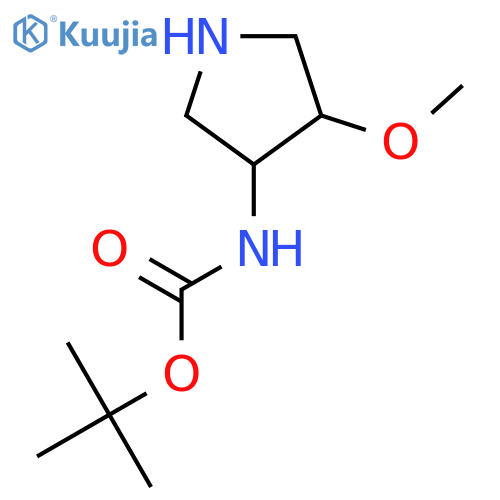 tert-butyl (4-methoxypyrrolidin-3-yl)carbamate structure