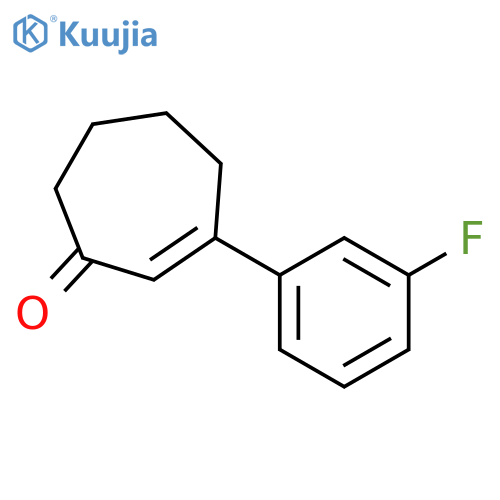 2-Cyclohepten-1-one, 3-(3-fluorophenyl)- structure