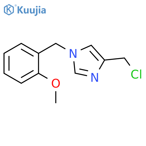 4-(chloromethyl)-1-(2-methoxybenzyl)-1H-imidazole structure