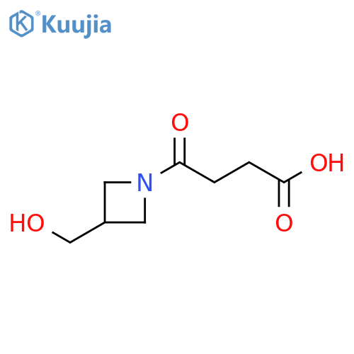 4-(3-(hydroxymethyl)azetidin-1-yl)-4-oxobutanoic acid structure