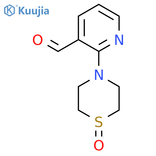 2-(1-Oxo-1lambda4-thiomorpholin-4-yl)pyridine-3-carbaldehyde structure