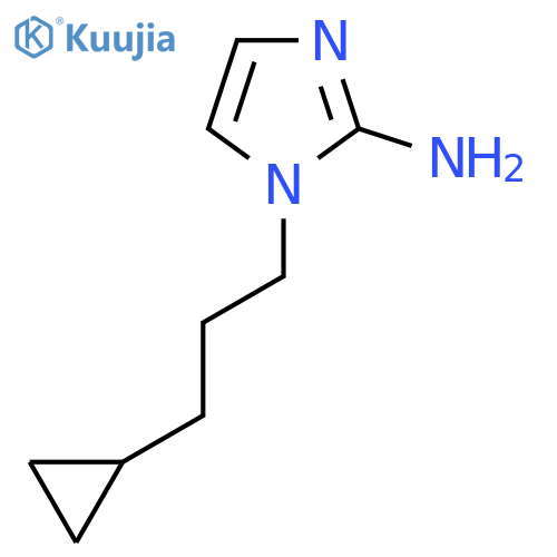 1-(3-cyclopropylpropyl)-1H-imidazol-2-amine structure