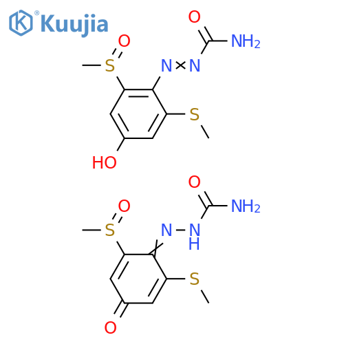 2-Methylsulfinyl-4-hydroxy-6-methylthiophenyl-1-azoformamide structure