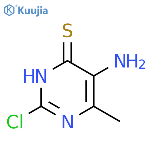 5-Amino-2-chloro-6-methyl-4(3H)-pyrimidinethione structure